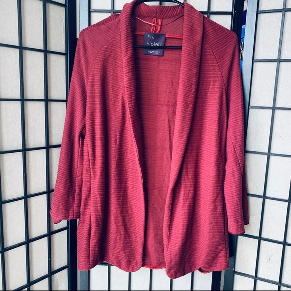 cardigan violeta mango